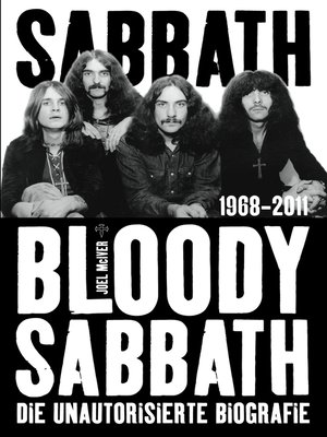cover image of Sabbath Bloody Sabbath: Die unautorisierte Biografie